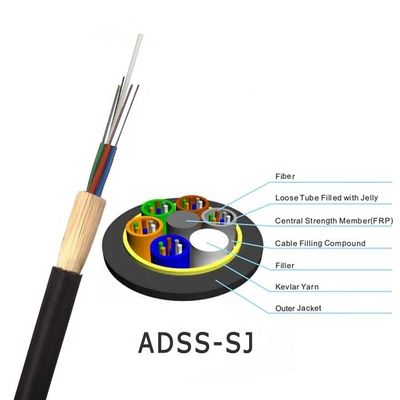 Cables de fibra óptica altamente flexibles con resistencia a la tracción de 200 N