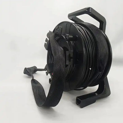 Carrete de cable de fibra óptica táctica de campo portátil 500 metros
