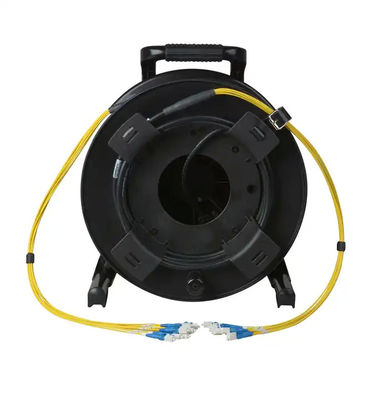 PC plástico PCD380 desplegable de fibra óptica táctica de cable de rodillo irrompible de cable vacío tambor bobina