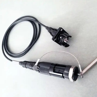 Carrete de cable de fibra óptica retráctil portátil con longitud 100M 200M 500M Cordón de parche de fibra óptica táctica blindada